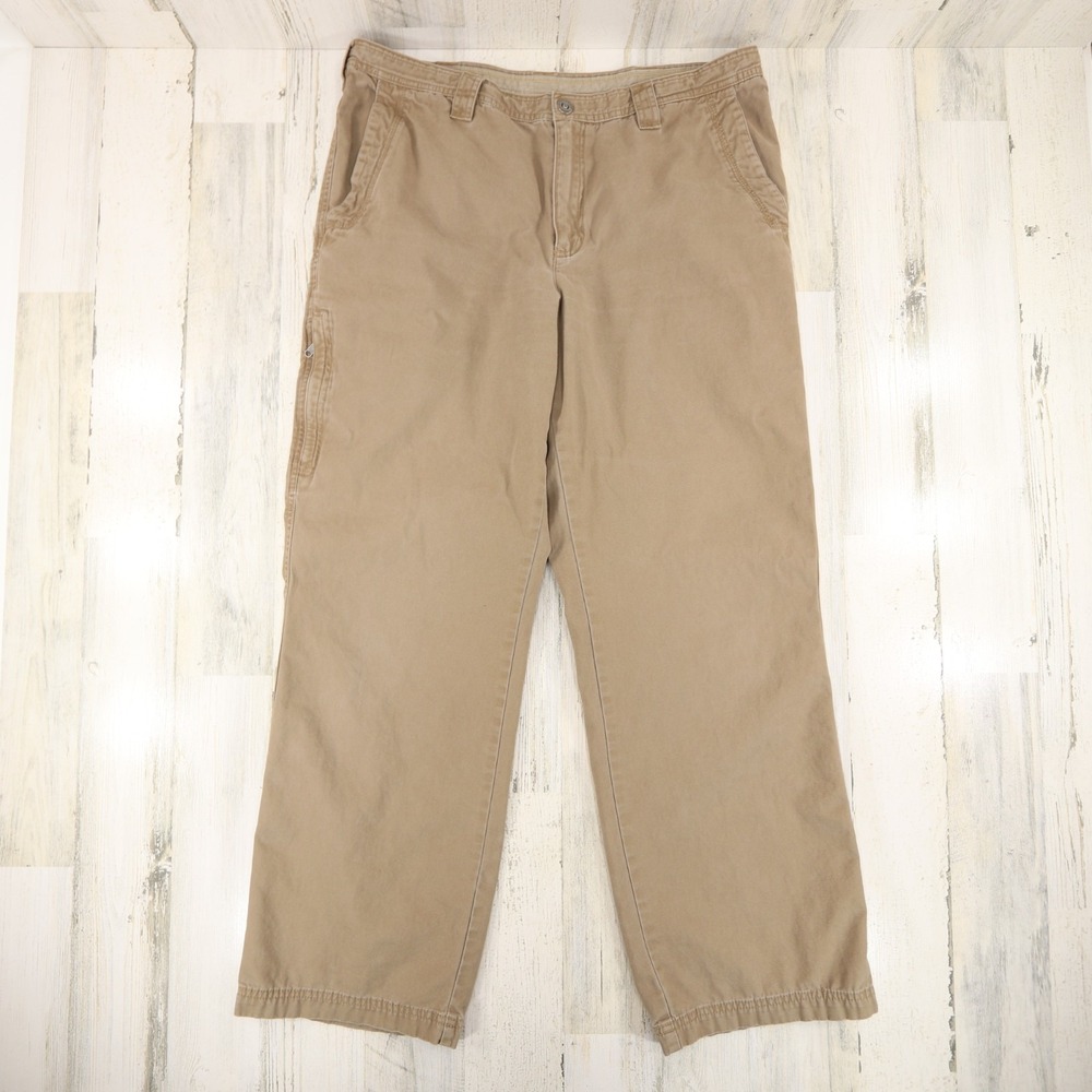 Columbia Ultimate ROC Pants Mens 36 x 31 Beige Rugged Outdoor Cargo